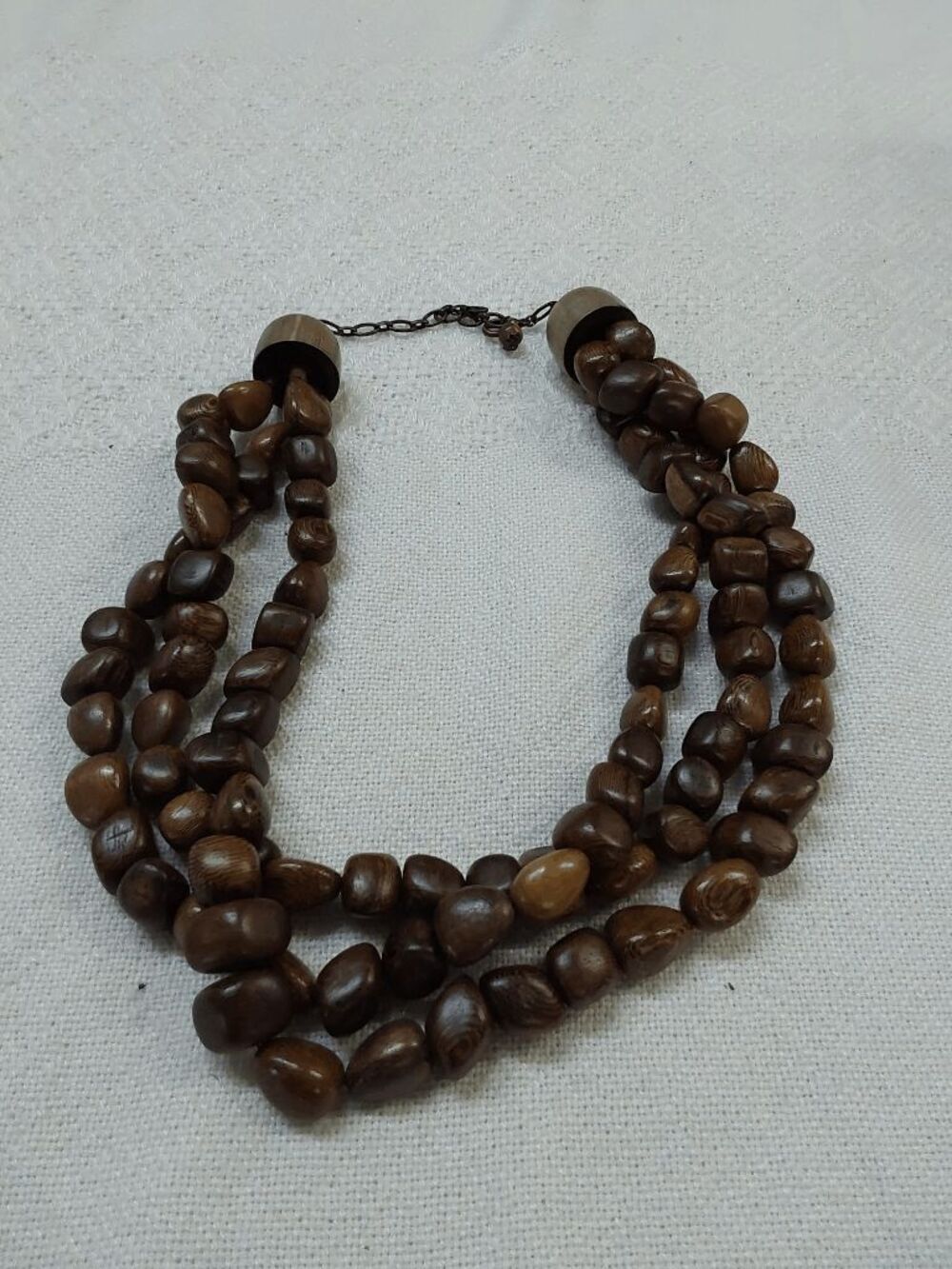 Chunky Bohemian Beaded Wooden Necklace